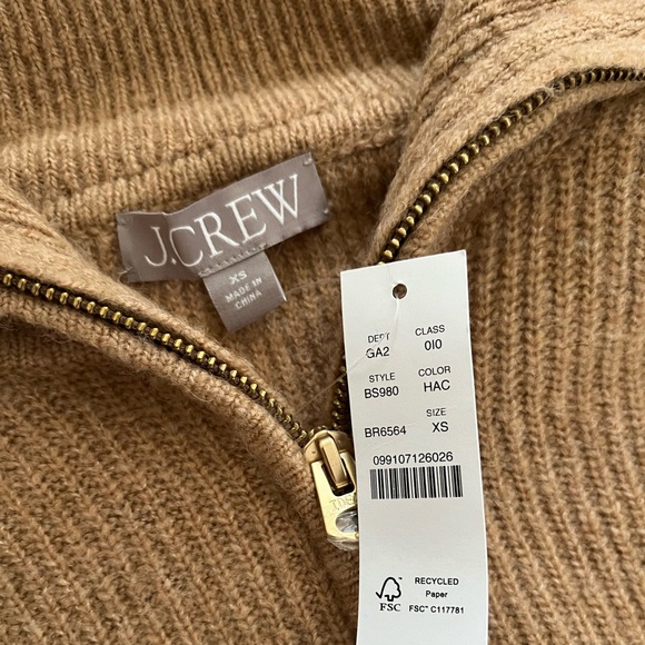 J Crew Half-zip stretch sweater - Picture 2 of 6